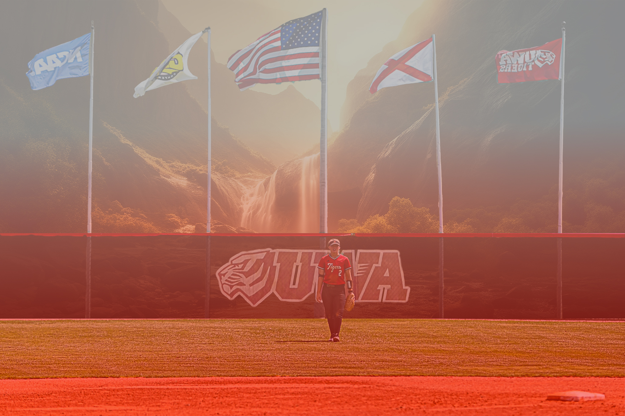 UWA Softball hype plate composite